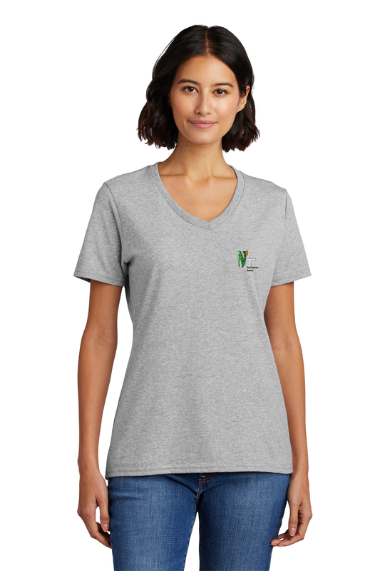 LPC54V Port & Company® Ladies Core Cotton V-Neck Tee