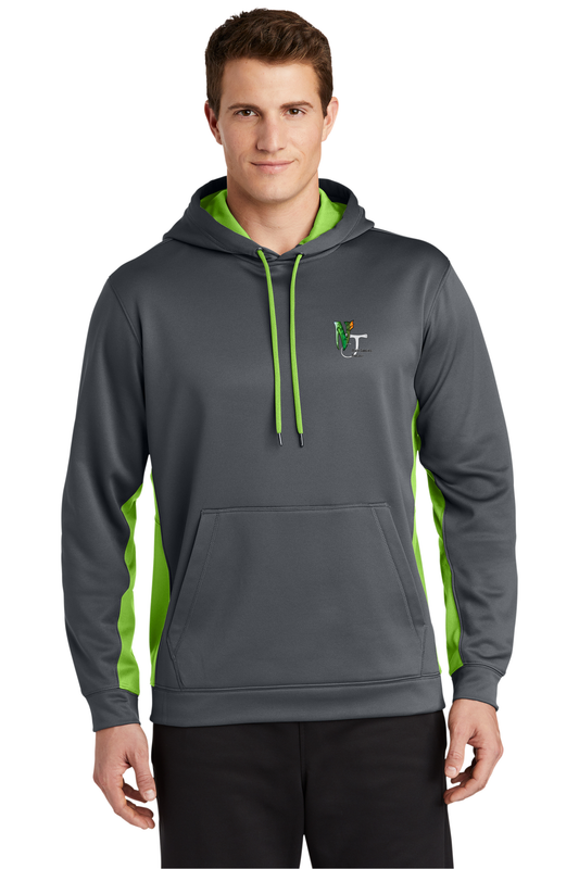 ST235 Sport-Tek® Sport-Wick® Fleece Colorblock Hooded Pullover