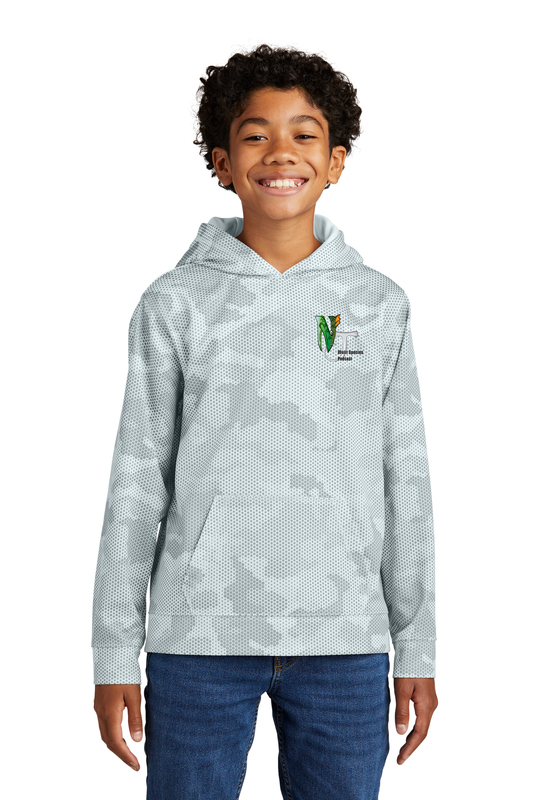 YST240 Sport-Tek® Youth Sport-Wick® CamoHex Fleece Hooded Pullover